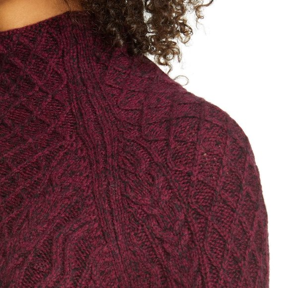 Vince Merino Cable Knit Turtleneck Sweater - Picture 10 of 13